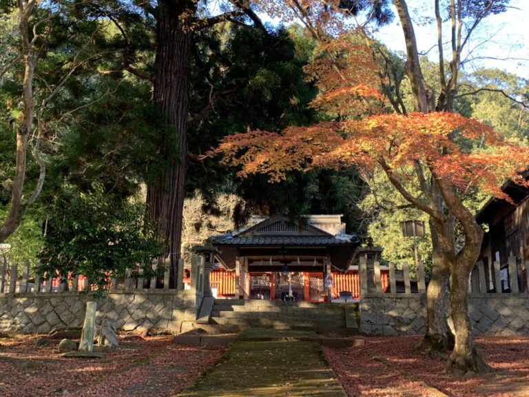 平安時代の面影をとどめる社殿が四季に映えるやしろ・九手神社