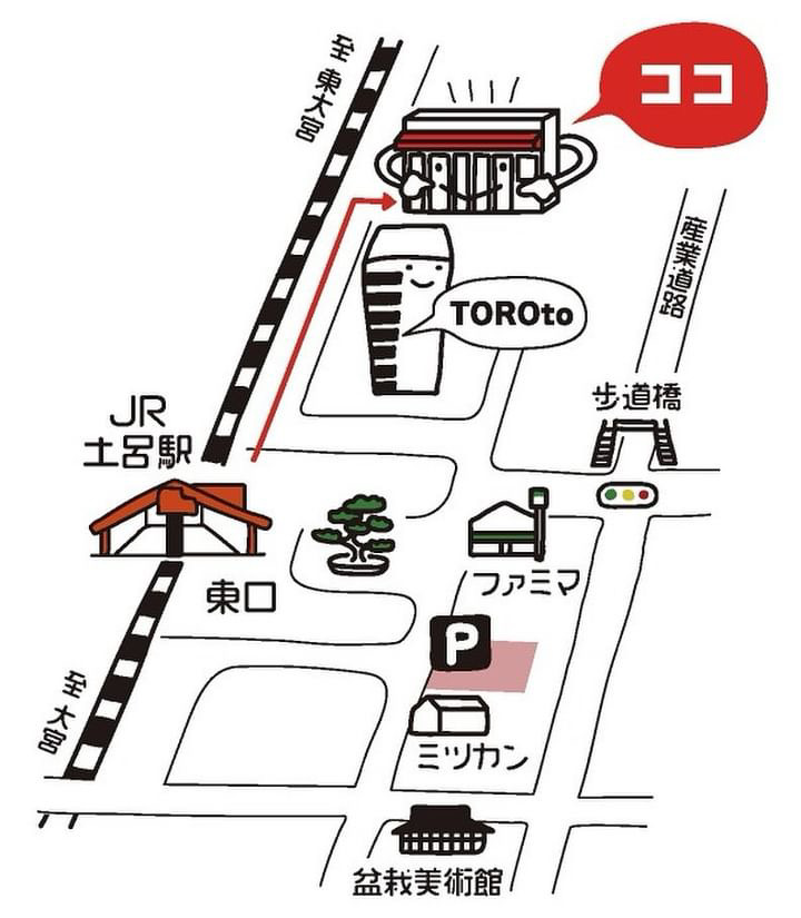 トロトプラスまでの地図