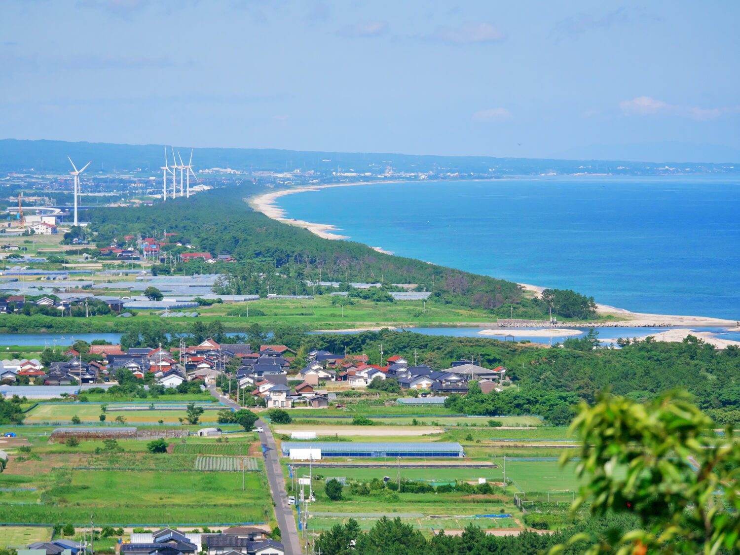 日本海側の湯梨浜の景色