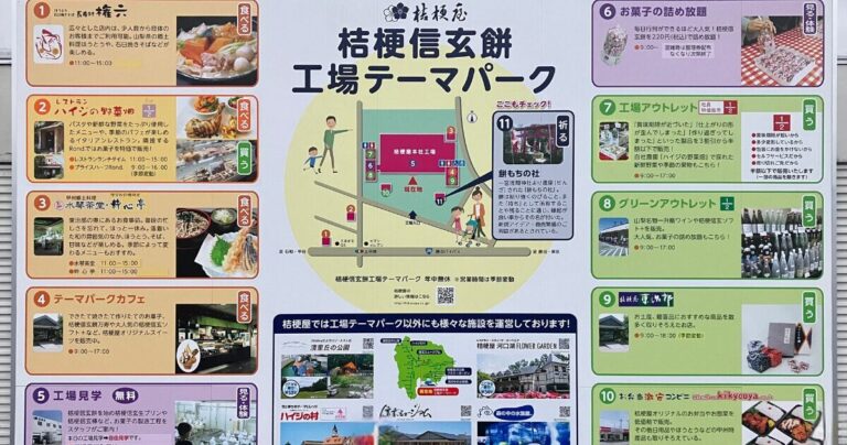 桔梗信玄餅工場テーマパークへ行こう！