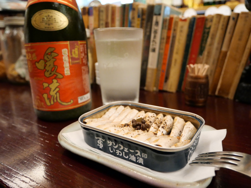 銀座ROCK FISHのオイルサーディン山椒焼き