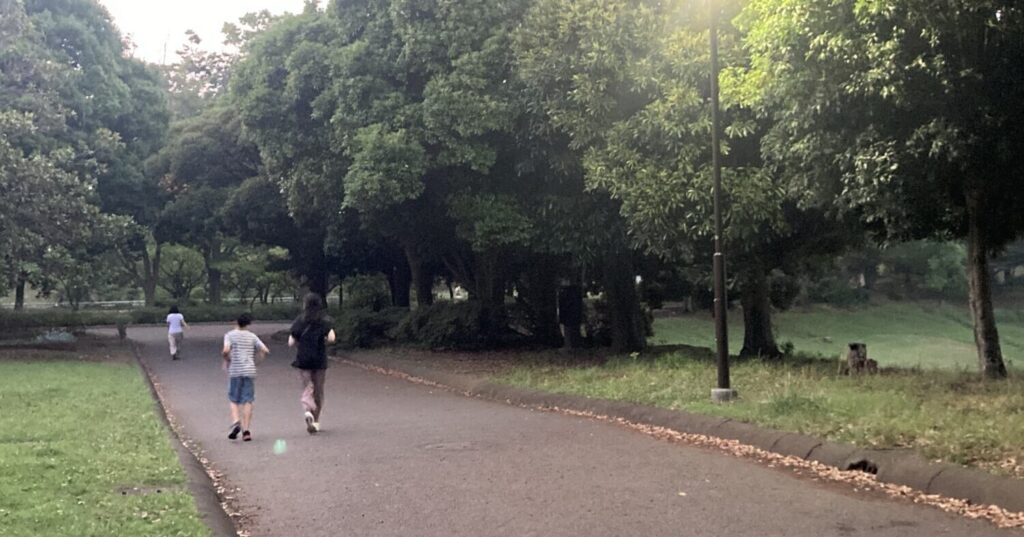 岸根公園ランナー