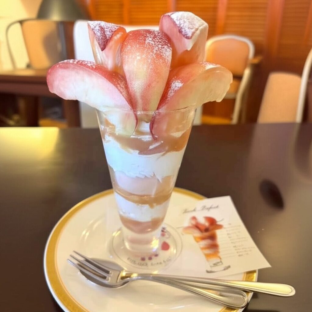 桃パフェ