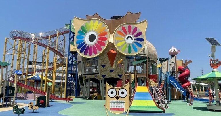 笑顔が満開！子どもと一緒に思い切り遊べる岩国市「愛宕山ふくろう公園」