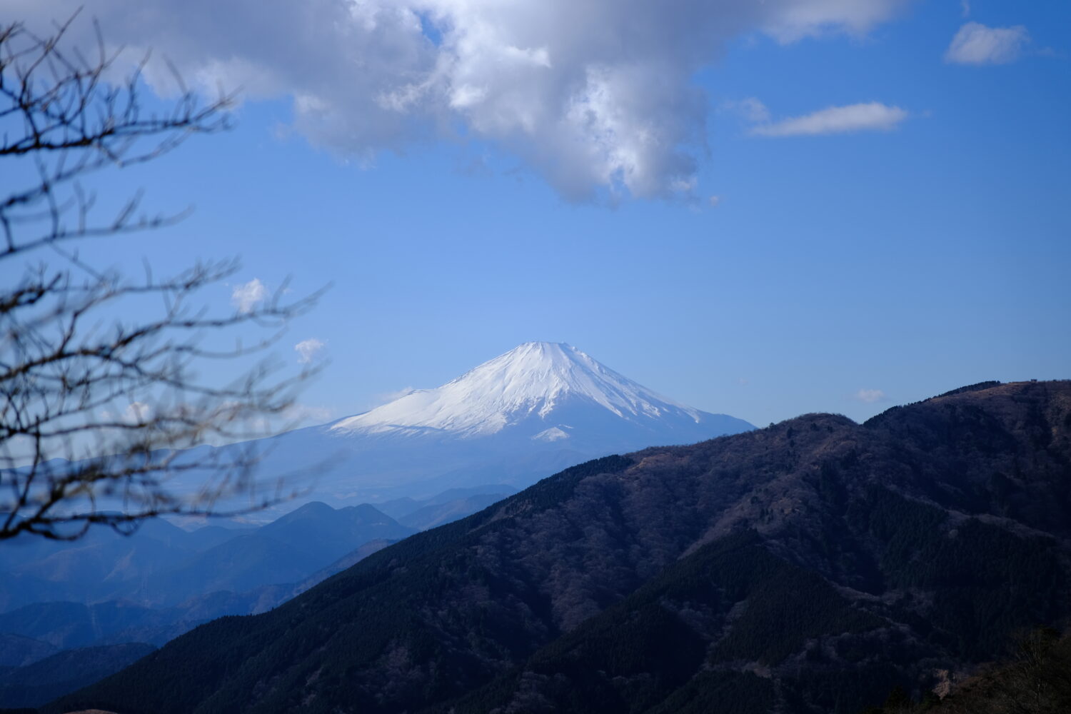富士見台からの美しい富士山