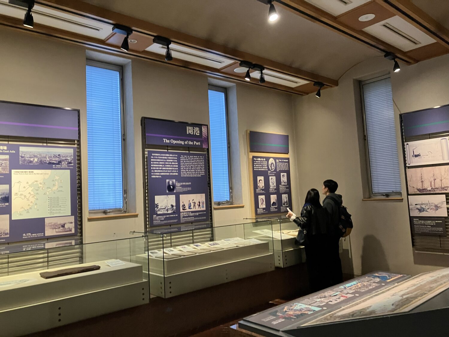 横浜開港資料館の展示の様子