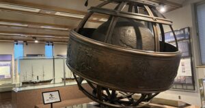 横浜開港資料館の中にある地球儀