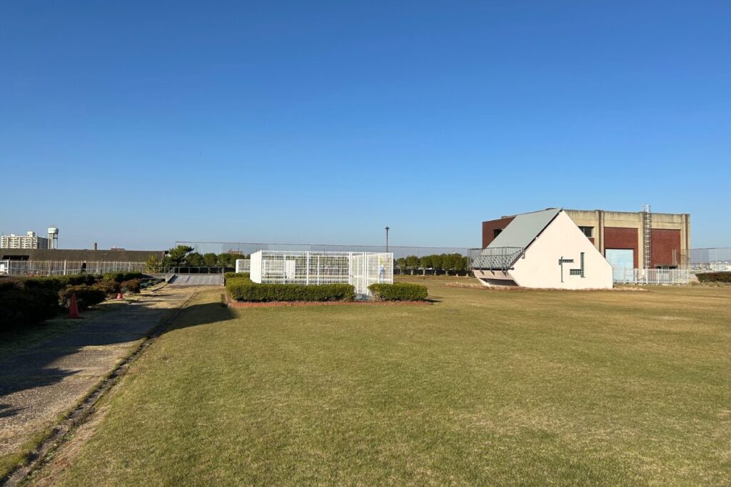 東大阪　公園　スカイランド　芝生