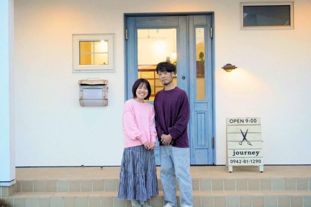 鳥栖市にある個人美容室journeyのオーナーご夫婦