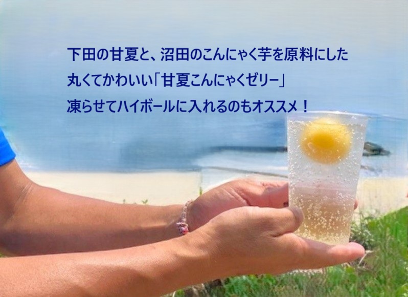 沼田市との共同開発「甘夏こんにゃくゼリー」