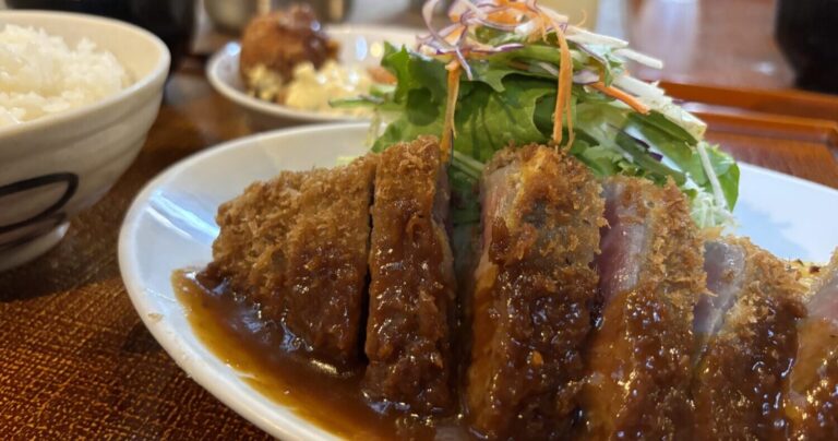 平日昼のみ営業でも行列が続く「洋食の朝日」のビフカツ