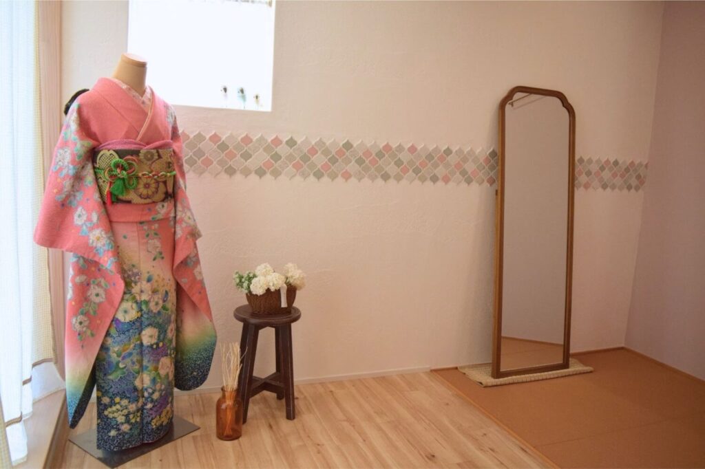 journeyの着付けスペース。