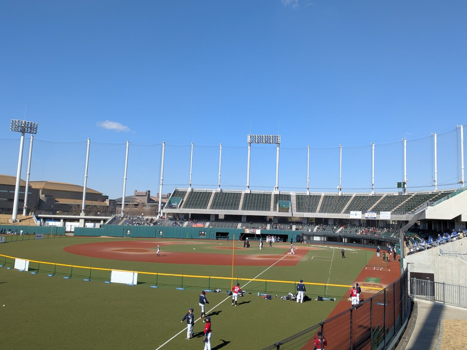 等々力球場の様子