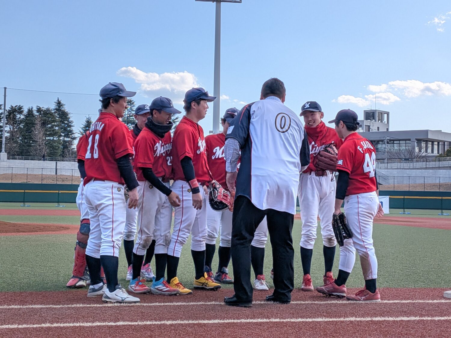 選手たちの嬉しそうな笑顔が印象的