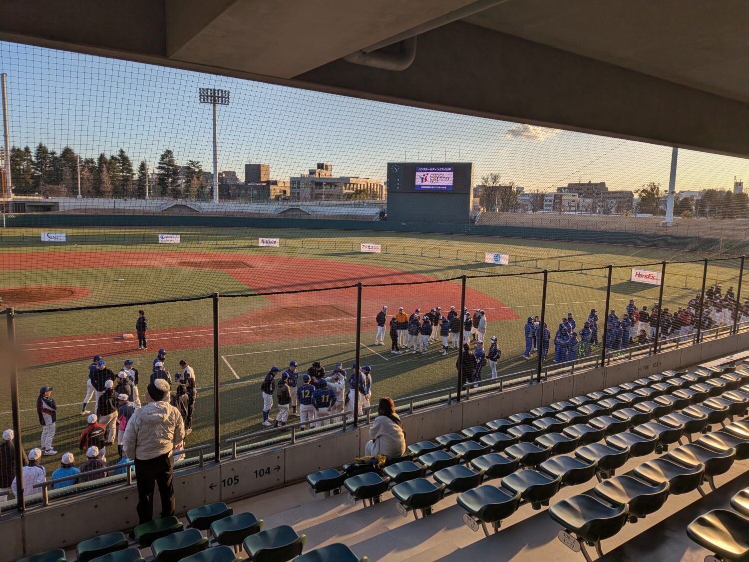 親し気な選手たち