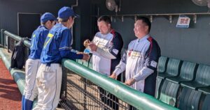 白鵬氏・把瑠都氏が登場。選手との交流を楽しみました。