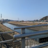 流山の富士見橋からの眺め