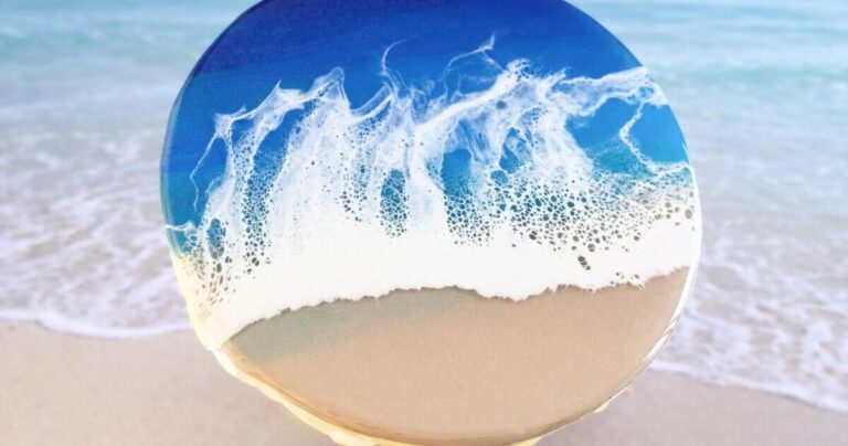 海レジンアート体験|東京・巣鴨の教室で本物みたいな海を作ってみた