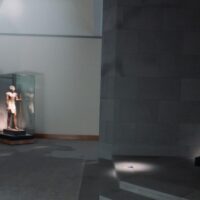 MIHO MUSEUM（ミホ・ミュージアム）の古代エジプト展示室。滋賀・甲賀市