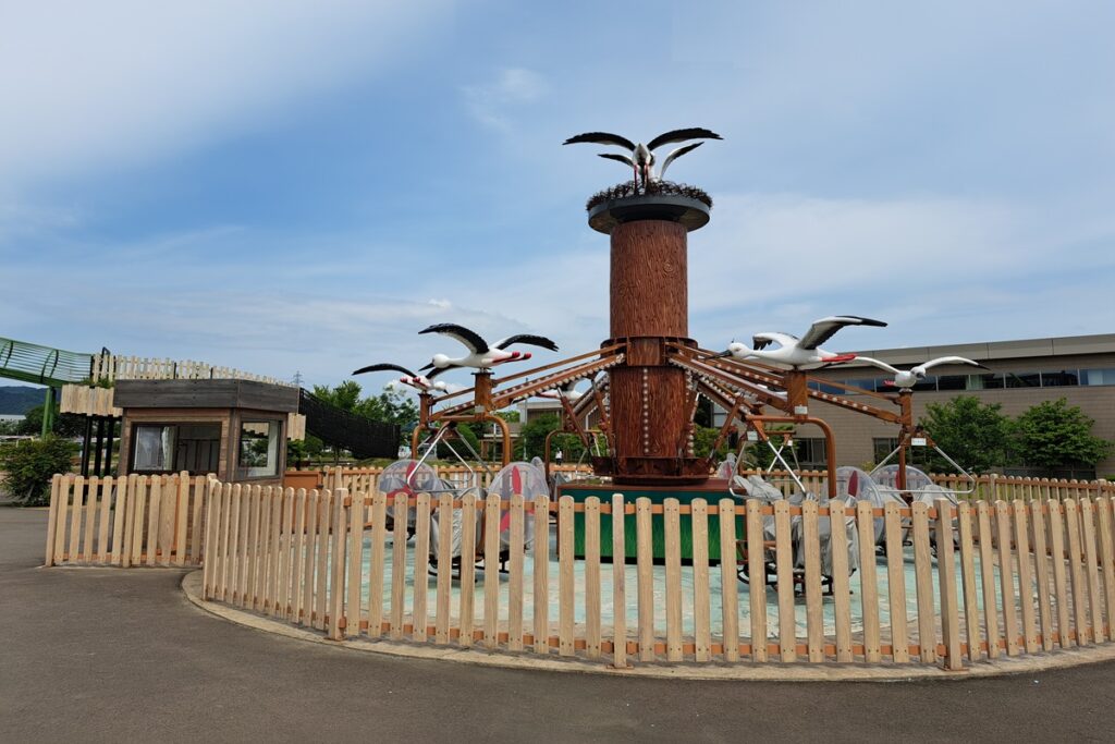 コウノトリと大空散歩