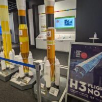 H3ロケット6号機の展示