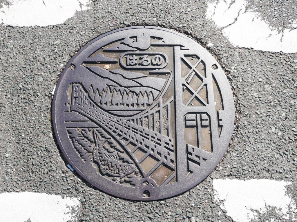 春野町内のマンホールの蓋