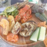 農園で採れた野菜で作ったごちそう