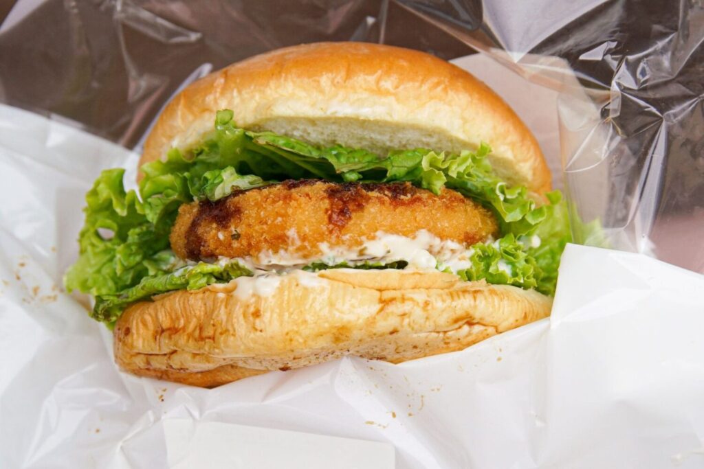 海鮮カツバーガー1