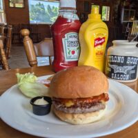 熊本県南阿蘇村 山並みと楽しむバーガーランチ「ストロングボスサルーン」